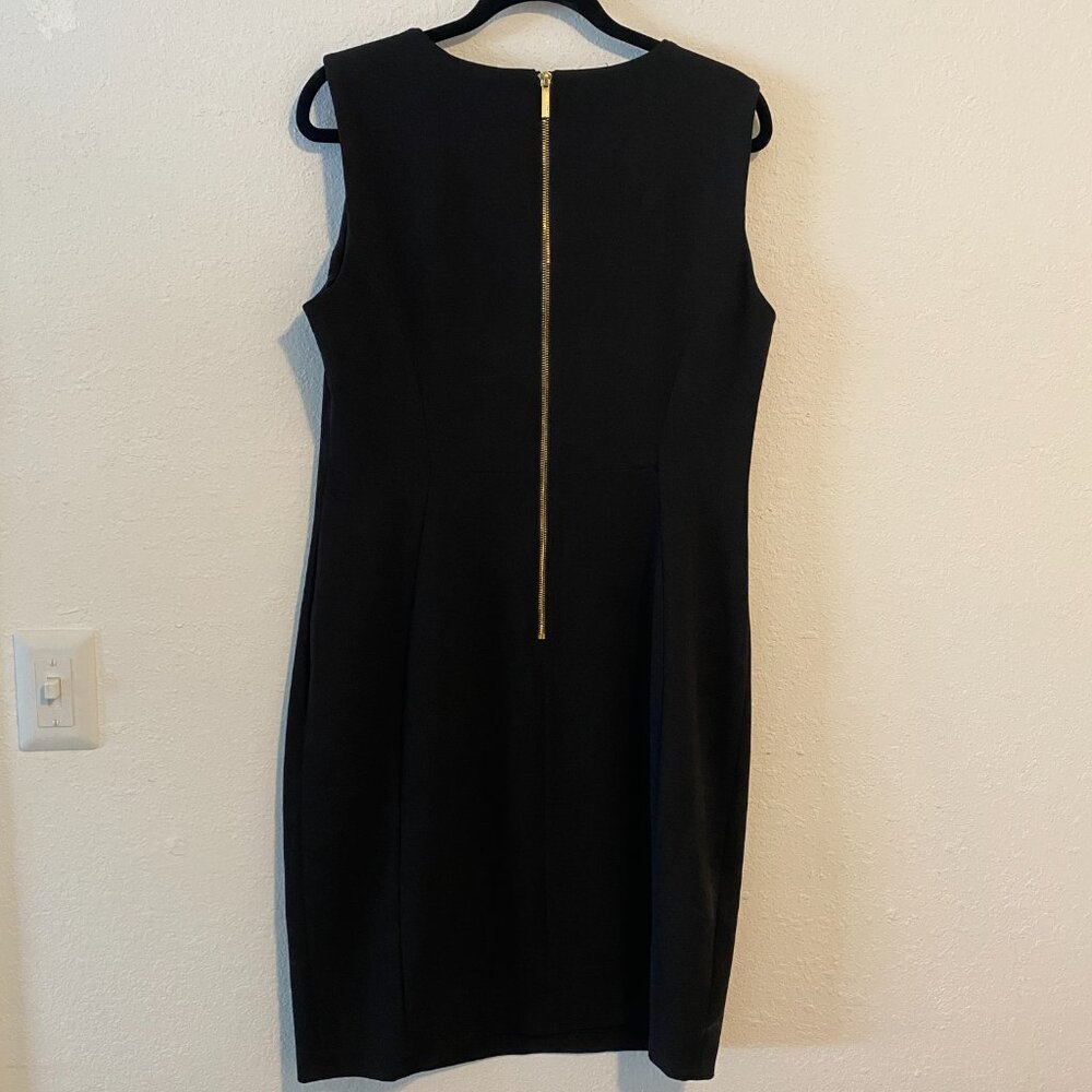 Calvin Klein Black Sleeveless Sheath Dress - Picture 3 of 4